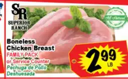 Superior Grocers Boneless Chicken Breast offer