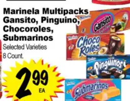 Superior Grocers Marinela Multipacks Gansito, Pinguino, Chocoroles, Submarinos offer