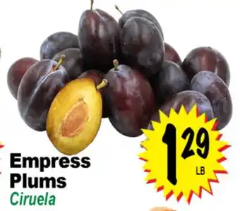 Superior Grocers Empress Plums offer