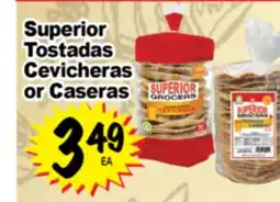 Superior Grocers Superior Tostadas Cevicheras or Caseras offer
