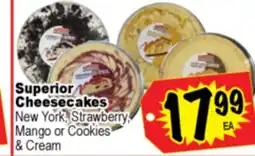 Superior Grocers Superior Cheesecakes offer