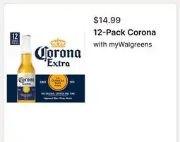 Walgreens 12-Pack Corona with myWalgreens offer