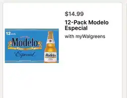 Walgreens 12-Pack Modelo Especial offer