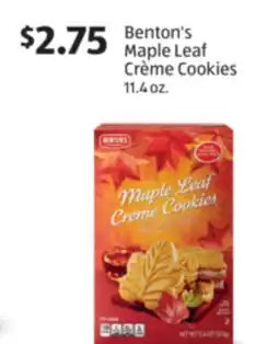 Aldi Benton's Maple Leaf Crème Cookies offer