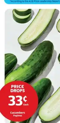 Aldi Cucumbers offer