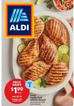 Aldi Fresh Family Pack Chicken Breasts offer