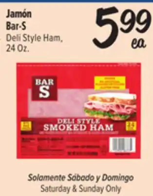 El Super Fresh Bar-S Deli Style Ham offer
