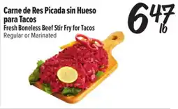 El Super Fresh Fresh Boneless Beef Stir Fry for Tacos offer