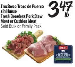 El Super Fresh Fresh Boneless Pork StewMeat or Cushion Meat offer