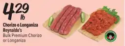 El Super Fresh Reynaldo's Bulk Premium Chorizo or Longaniza offer