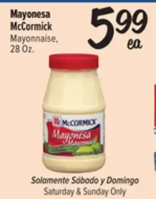 El Super Fresh McCormick Mayonnaise offer