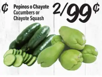 El Super Fresh Cucumbers or Chayote Squash offer