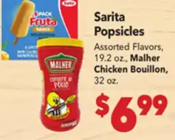 Vallarta Supermarkets Sarita Popsicles offer