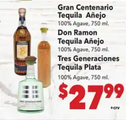 Vallarta Supermarkets Gran Centenario Tequila Añejo offer