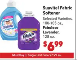 Vallarta Supermarkets Suavitel Fabric Softener offer