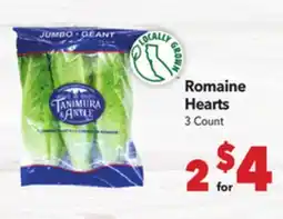 Vallarta Supermarkets Romaine Hearts offer