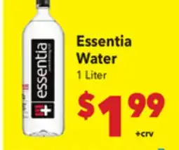 Vallarta Supermarkets Essentia Water offer