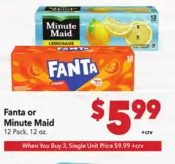 Vallarta Supermarkets Fanta or Minute Maid offer