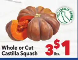 Vallarta Supermarkets Whole or Cut Castilla Squash offer
