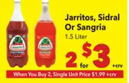 Vallarta Supermarkets Jarritos, Sidral Or Sangria offer