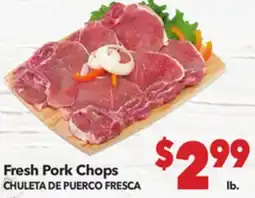 Vallarta Supermarkets Fresh Pork Chops | CHULETA DE PUERCO FRESCA offer