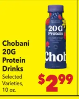 Vallarta Supermarkets Chobani 20G Protein Drinks offer