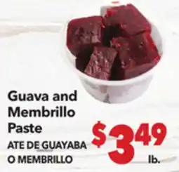 Vallarta Supermarkets Guava and Membrillo / ATE DE GUAYABA O MEMBRILLO offer