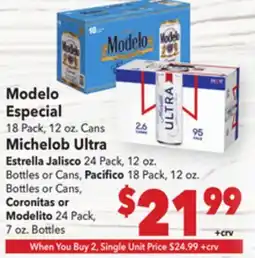 Vallarta Supermarkets Modelo Especial offer