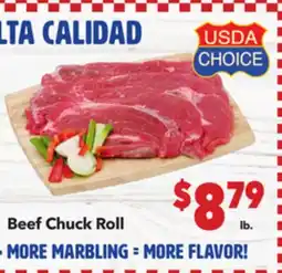 Vallarta Supermarkets Beef Chuck Roll offer