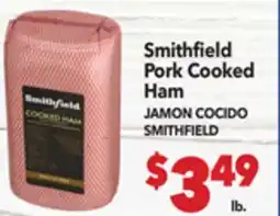 Vallarta Supermarkets Smithfield Pork Cooked Ham / JAMON COCIDO SMITHFIELD offer