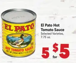 Vallarta Supermarkets El Pato Hot Tomato Sauce offer