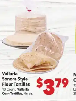 Vallarta Supermarkets Vallarta Sonora Style Flour Tortillas offer