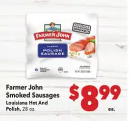 Vallarta Supermarkets Farmer John Smoked Sausages offer