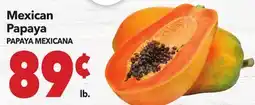 Vallarta Supermarkets Mexican Papaya/PAPAYA MEXICANA offer