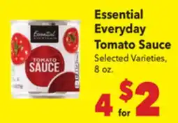 Vallarta Supermarkets Essential Everyday Tomato Sauce offer