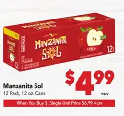 Vallarta Supermarkets Manzanita Sol offer