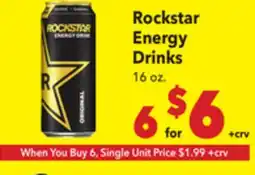 Vallarta Supermarkets Rockstar Energy Drinks offer