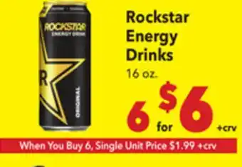 Vallarta Supermarkets Rockstar Energy Drinks offer