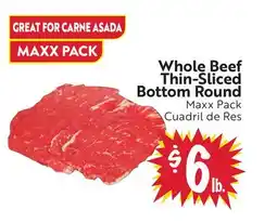 Foodmaxx Whole Beef Thin-Sliced Bottom Round offer