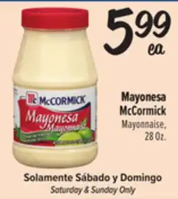 El Super McCormick Mayonnaise offer