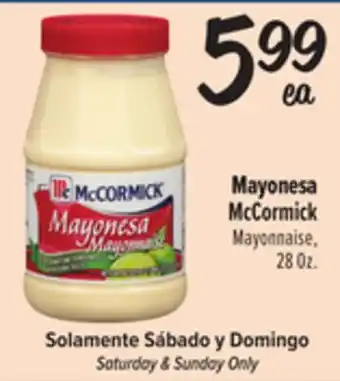 El Super McCormick Mayonnaise offer