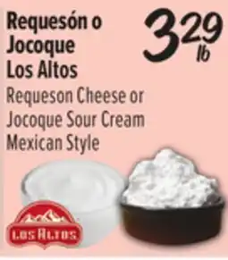 El Super Requeson Cheese or Jocoque Sour Cream offer