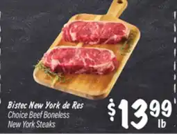 El Super Choice Beef Boneless New York Steaks offer