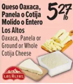 El Super Los Altos Ground or Whole Cotija Cheese offer