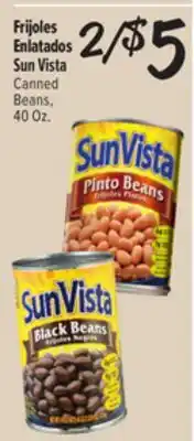 El Super Sun Vista Canned Beans offer