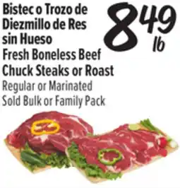 El Super Fresh Boneless Beef Chuck Steaks or Roast offer