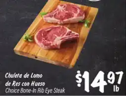 El Super Choice Bone-In Rib Eye Steak offer