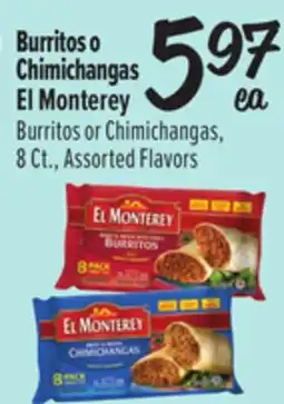 El Super Burritos or Chimichangas offer