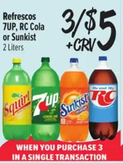 El Super 7UP, RC Cola or Sunkist offer