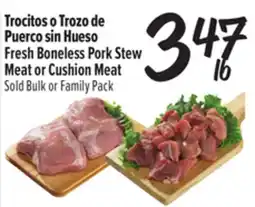 El Super Fresh Boneless Pork Stew Meat or Cushion Meat offer